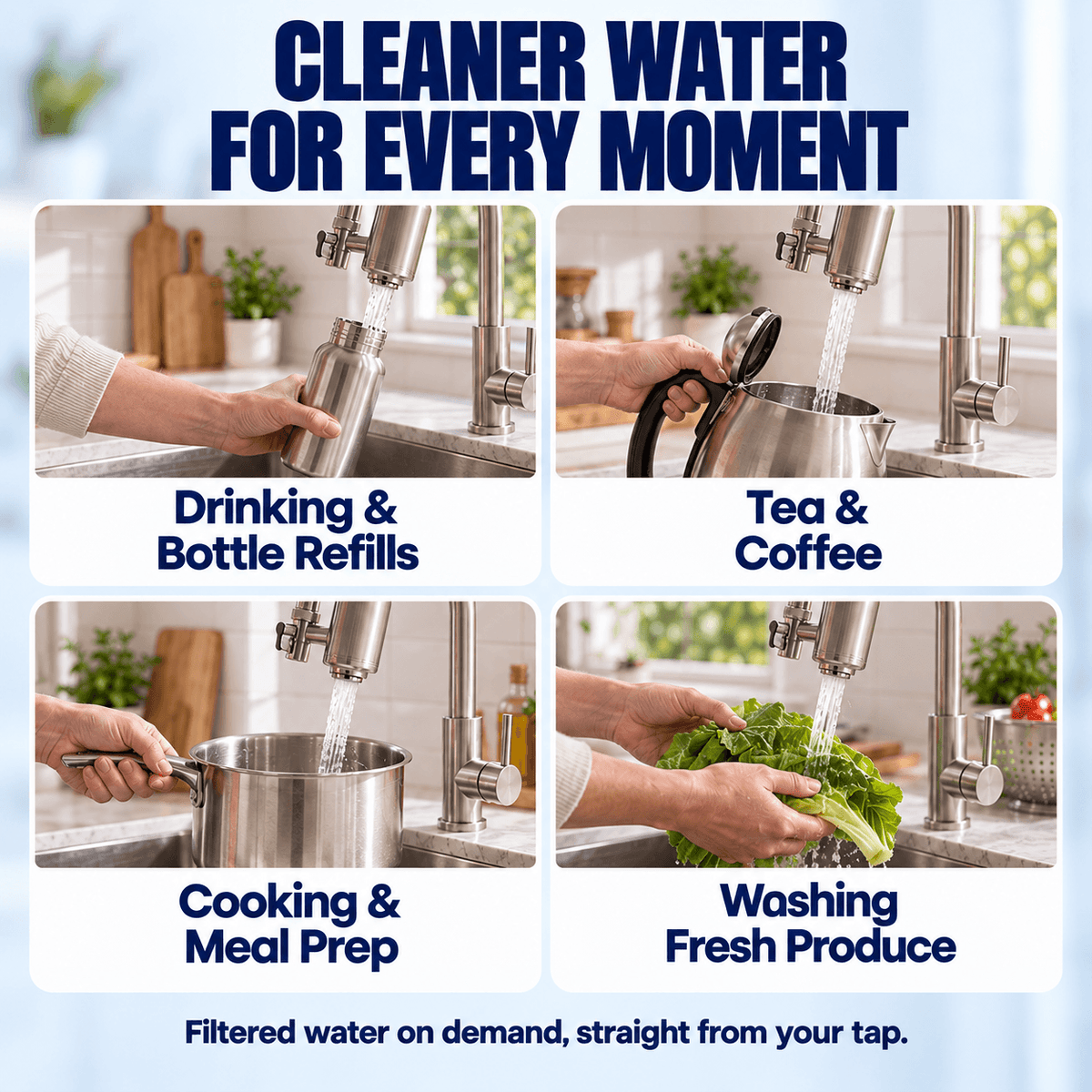 BlissfulHome™ Advanced 5-Stage Kitchen Tap Filter