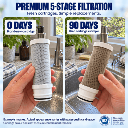 BlissfulHome™ Advanced 5-Stage Kitchen Tap Filter