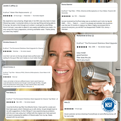 NSF42 Tap Water Filter Unit + 5 Free Filters