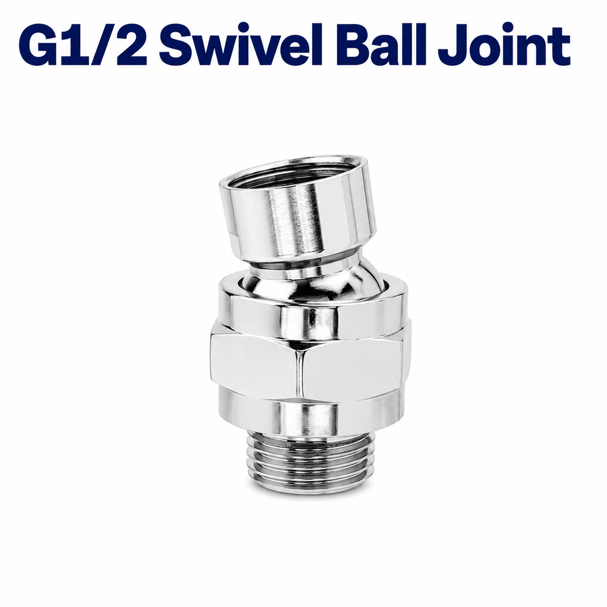 Shower G1/2 Swivel Ball Joint Adapter